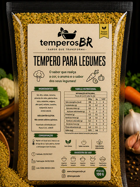 Tempero Para Legumes