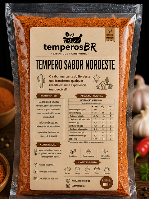 Tempero Sabor do nordeste