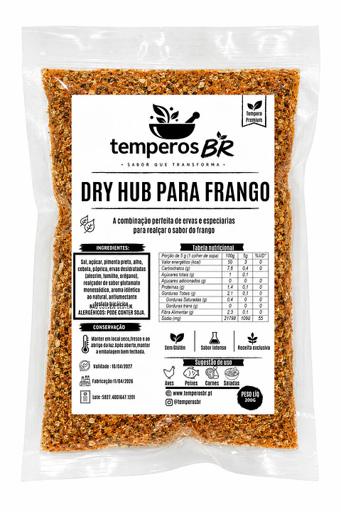 Tempero Dry Hub Para Frango