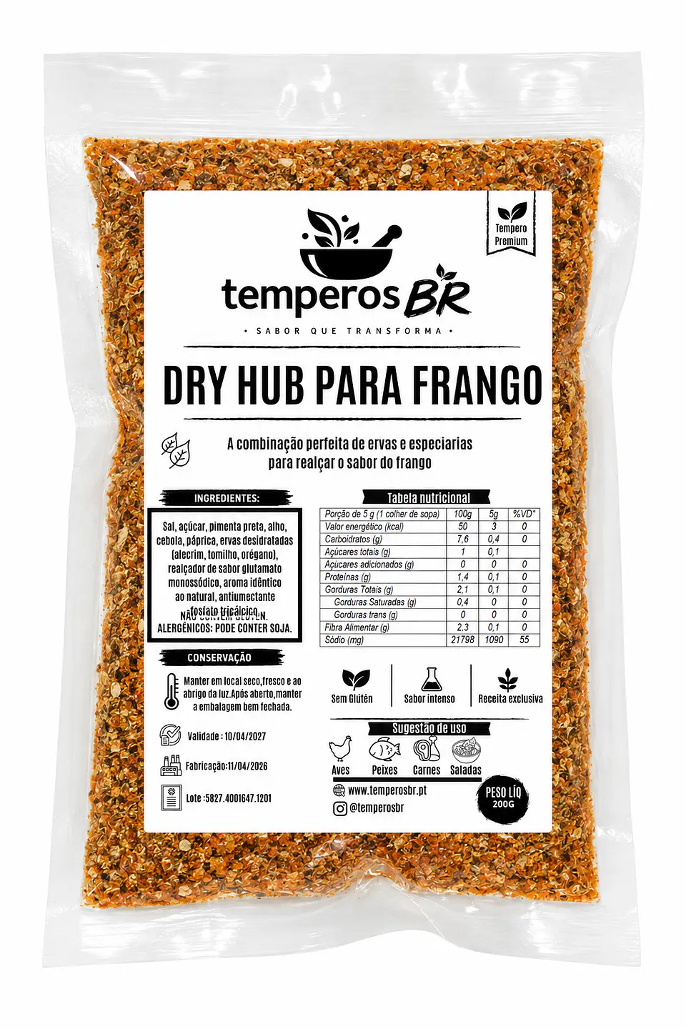 Tempero Dry Hub Para Frango 1