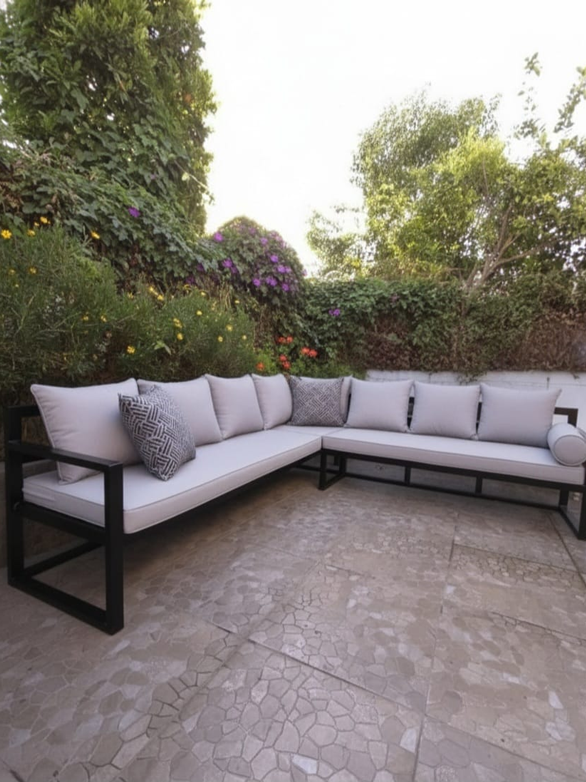 Sillones Modular  de Exterior en L - 7 Cuerpos 1