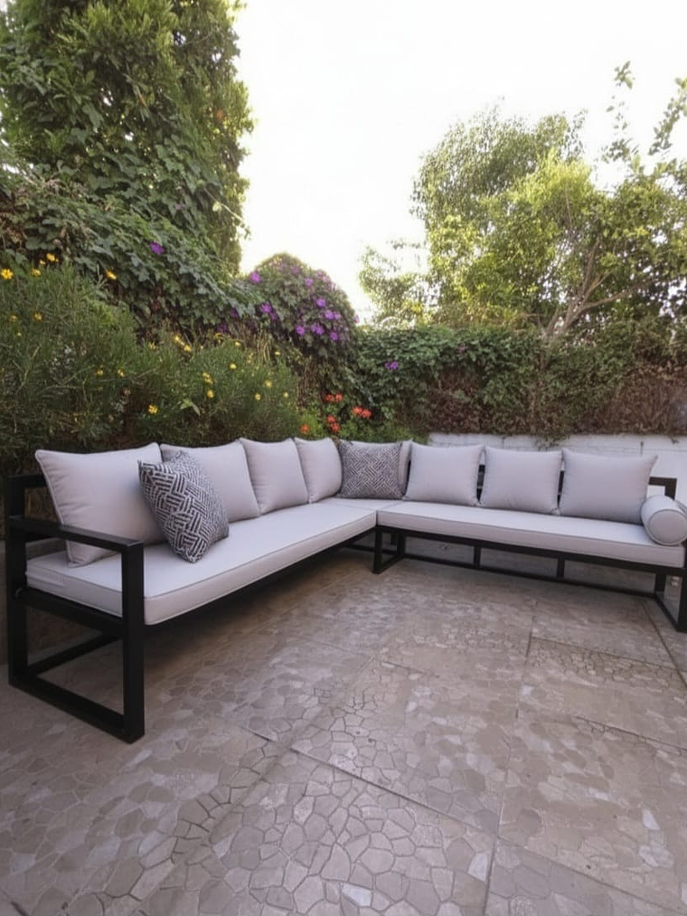 Sillones Modular  de Exterior en L - 7 Cuerpos 1