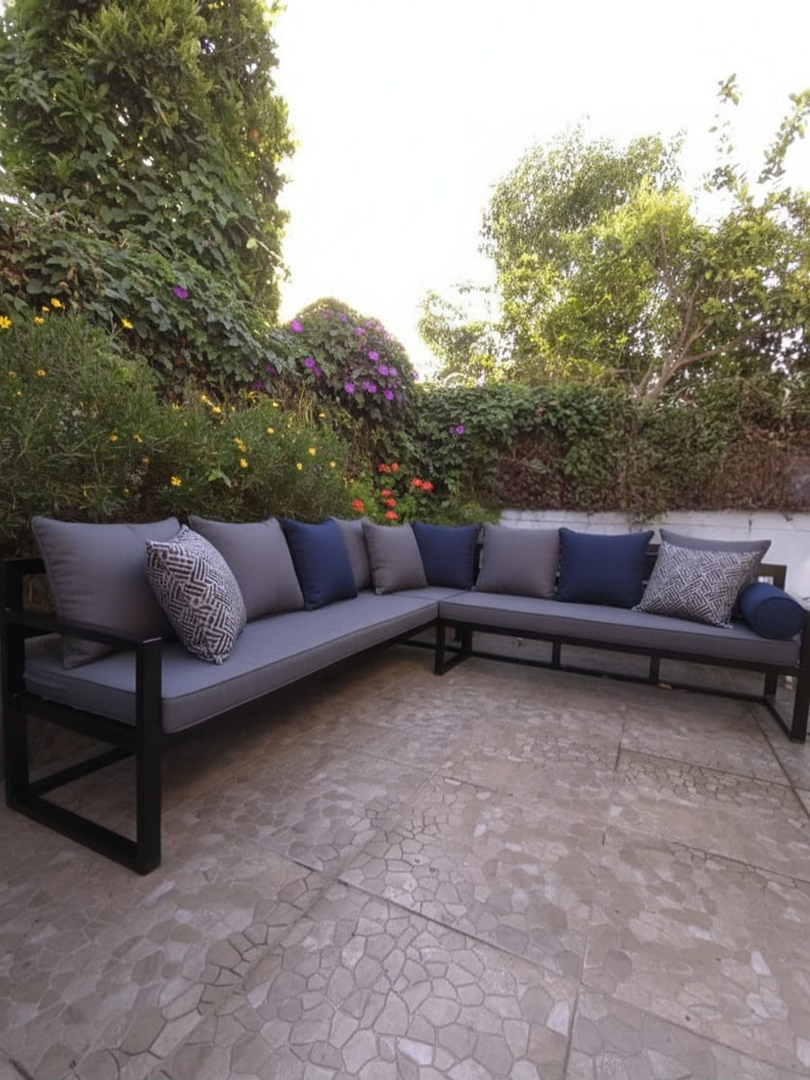 Sillones Modular  de Exterior en L - 7 Cuerpos 2