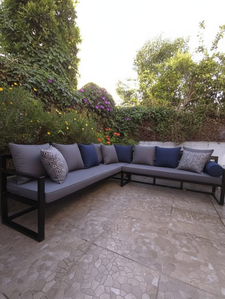 Sillones Modular  de Exterior en L - 7 Cuerpos 2