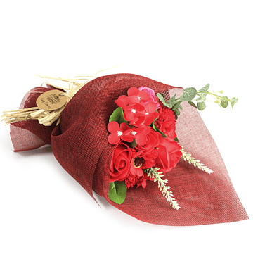 Buquês de flores de sabão- vermelho