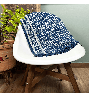 Handmade Indigo Runner - 170x60cm - Madjid Tiles