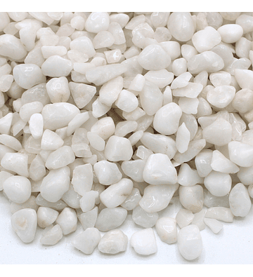 Granel de Lascas de Pedras Preciosas de Quartzo Branco - 1KG