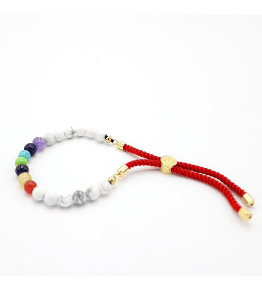 Bracelete - White Howlite Chakra