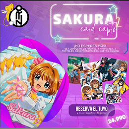 Album Sakura 2  Completo a pegar + 52 Cartas Sakura.
