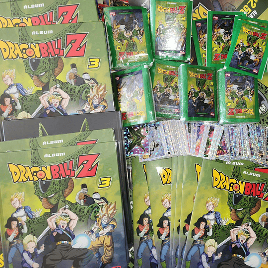 album dragon ball Z3 saga de cell tapa dura + 100 sobres