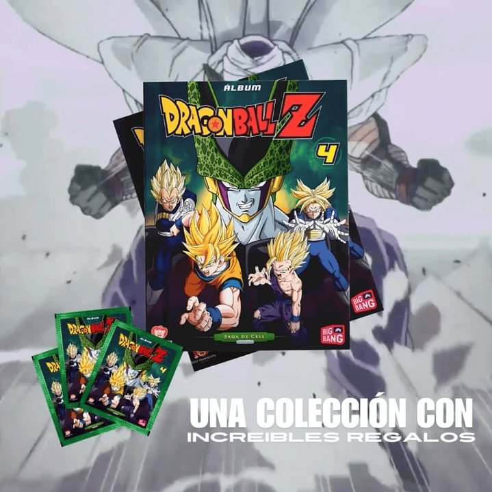 album Dragon Ball Z4 saga de Cell tapa dura + 50 sobres  1