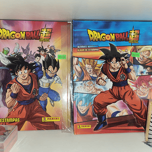 PROMO PACK ALBUM DRAGON BALL SUPER 2 & WARRIORS TAPA DURA + SETS COMPLETO A PEGAR