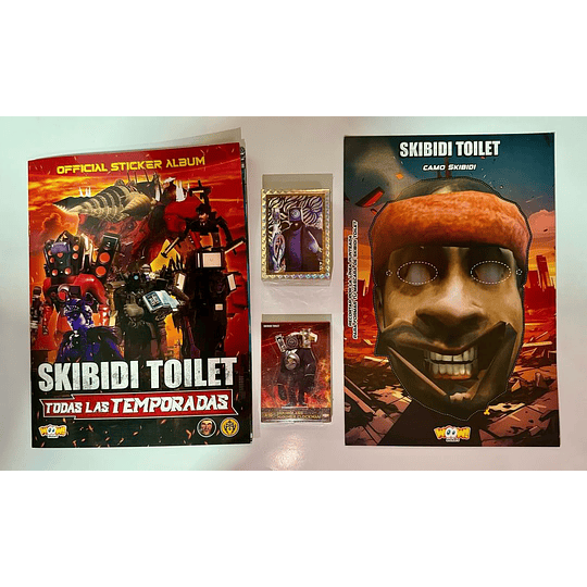 ALBUM SKIBIDI TOILET TODAS LAS TEMPORADAS - COMPLETO A PEGAR