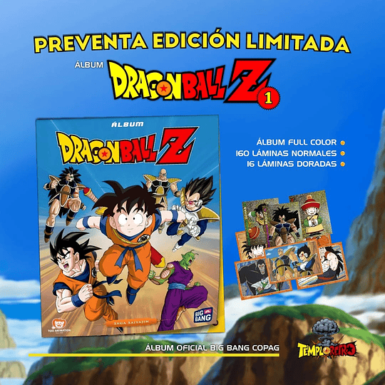 PREVENTA DRAGON BALL Z 1 EDICION LIMITADA TAPA BLANDA + 50 SOBRES