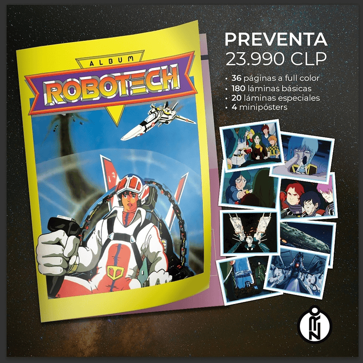 ALBUM ROBOTECH re + SET COMPLETO LAMINAS A PEGAR 2