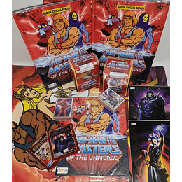 NUEVO ALBUM HE-MAN tapa blanda + SET COMPLETO A PEGAR