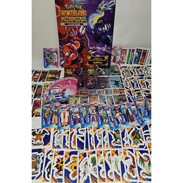 ALBUM POKEMON ESCARLATA PURPURA  + SET COMPLETO DE LAMINAS A PEGAR