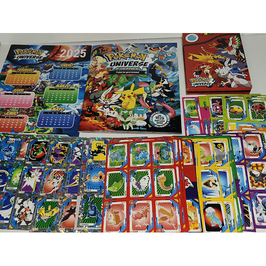 Pokemon universe colección completa 1025 laminas a pegar 