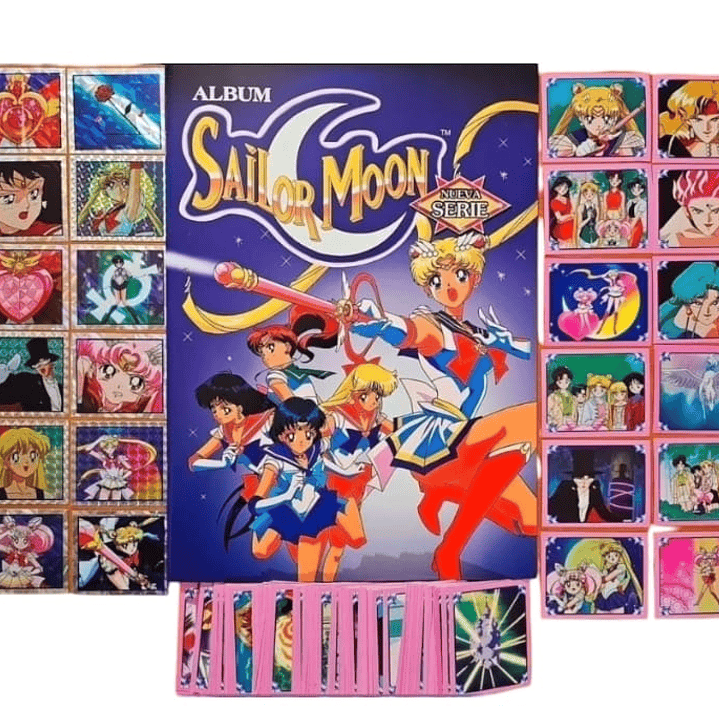 ALBUM SAILOR MOON NUEVA SERIE + TODAS SUS LAMINAS A PEGAR 6