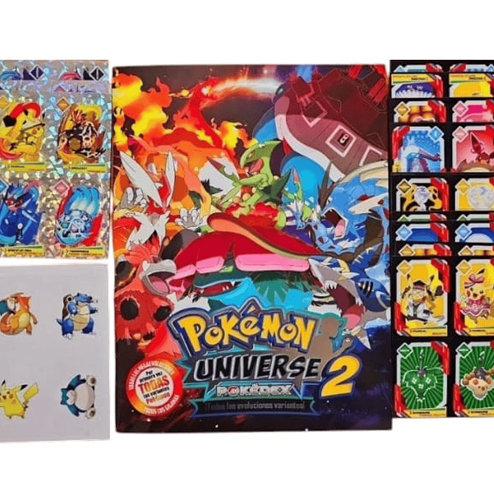 ALBUM POKEMON UNIVERSE2 + TODAS SUS LAMINAS A PEGAR 2