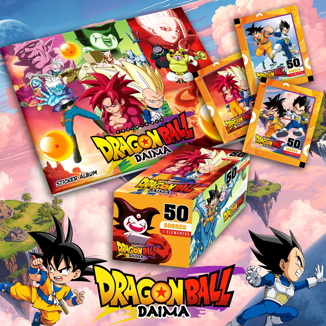 PREVENTA DRAGON BALL DAIMA + TODAS SUS LAMINAS ADHESIVAS + 8 POSTERS 1