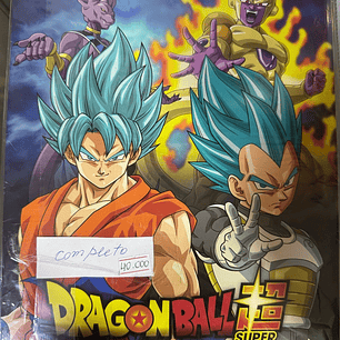 ALBUM DRAGON BALL SUPER PANINI COMPLETO PEGADO