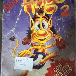 ALBUM HUGO 2 SALO DE EPOCA PEGADO (119 LAMINAS FALTANTES)