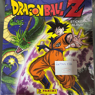 ALBUM DRAGON BALL Z PANINI DE EPOCA PEGADO (126 LAMINAS FALTANTES)