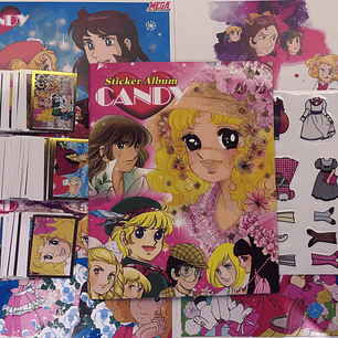  ALBUM CANDY + SET DE TODAS SUS LAMINAS + MINIPOSTERS 