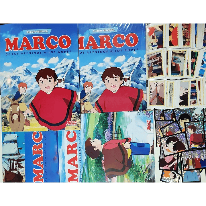 [X10] ALBUM MARCO + SET COMPLETO DE SUS LAMINAS + EXTRAS  1