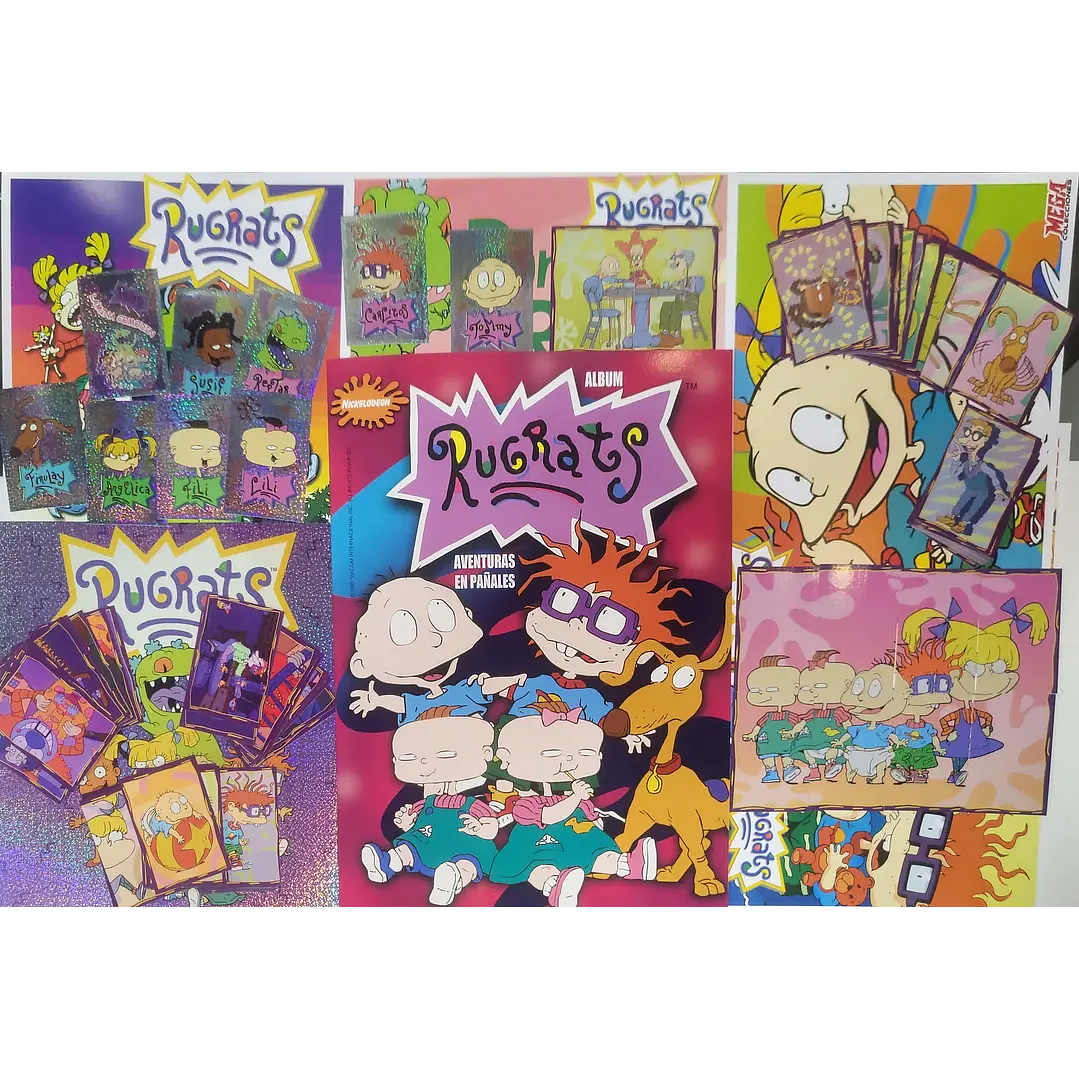 [X10] ALBUM RUGRATS + SET COMPLETO DE SUS LAMINAS + EXTRAS  1