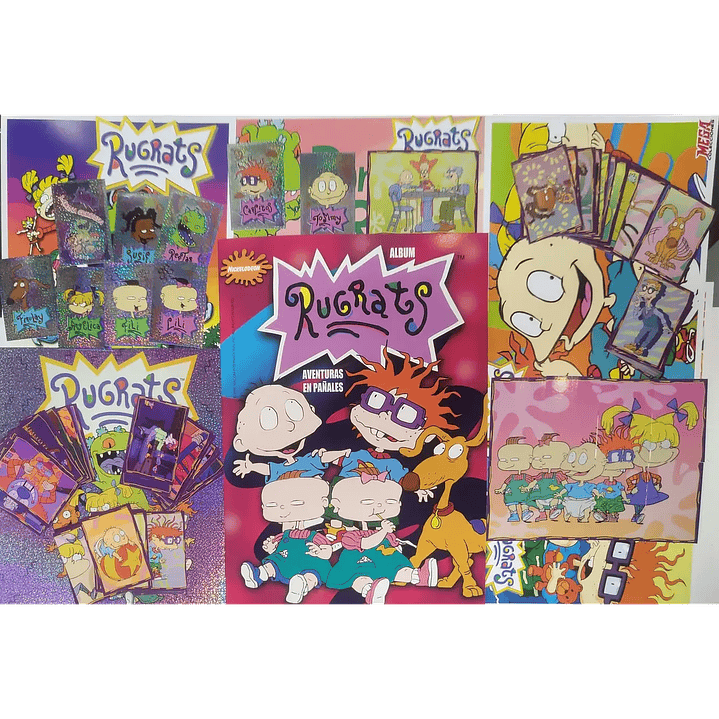 [X10] ALBUM RUGRATS + SET COMPLETO DE SUS LAMINAS + EXTRAS  1