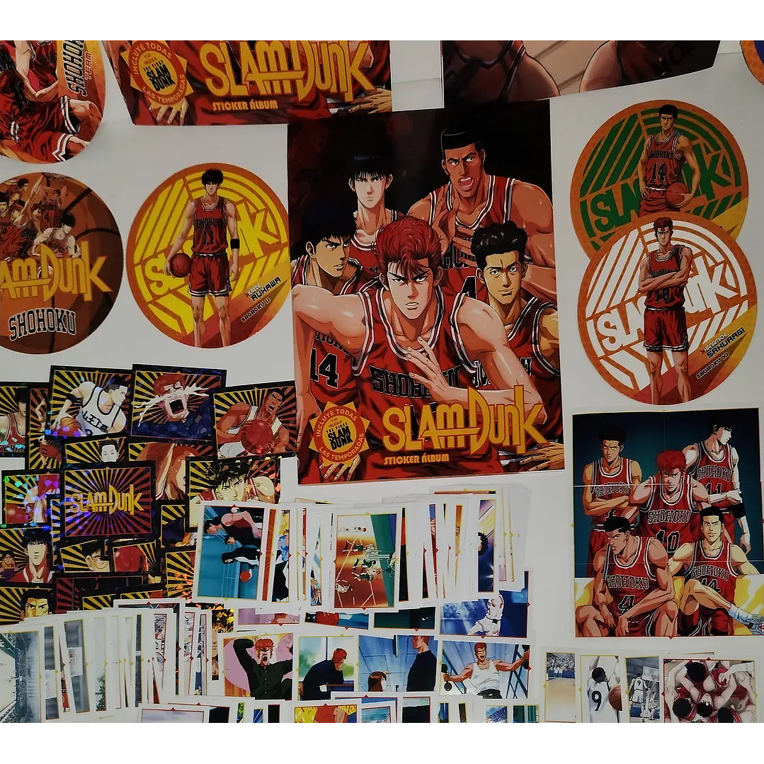 [X10] ALBUM SLAM DUNK + SET COMPLETO DE SUS LAMINAS + EXTRAS  1