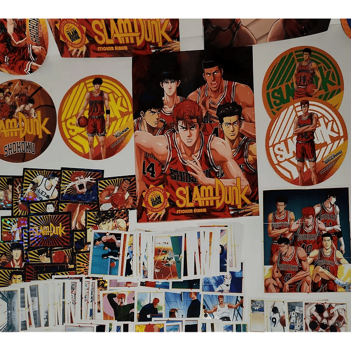 [X10] ALBUM SLAM DUNK + SET COMPLETO DE SUS LAMINAS + EXTRAS  1