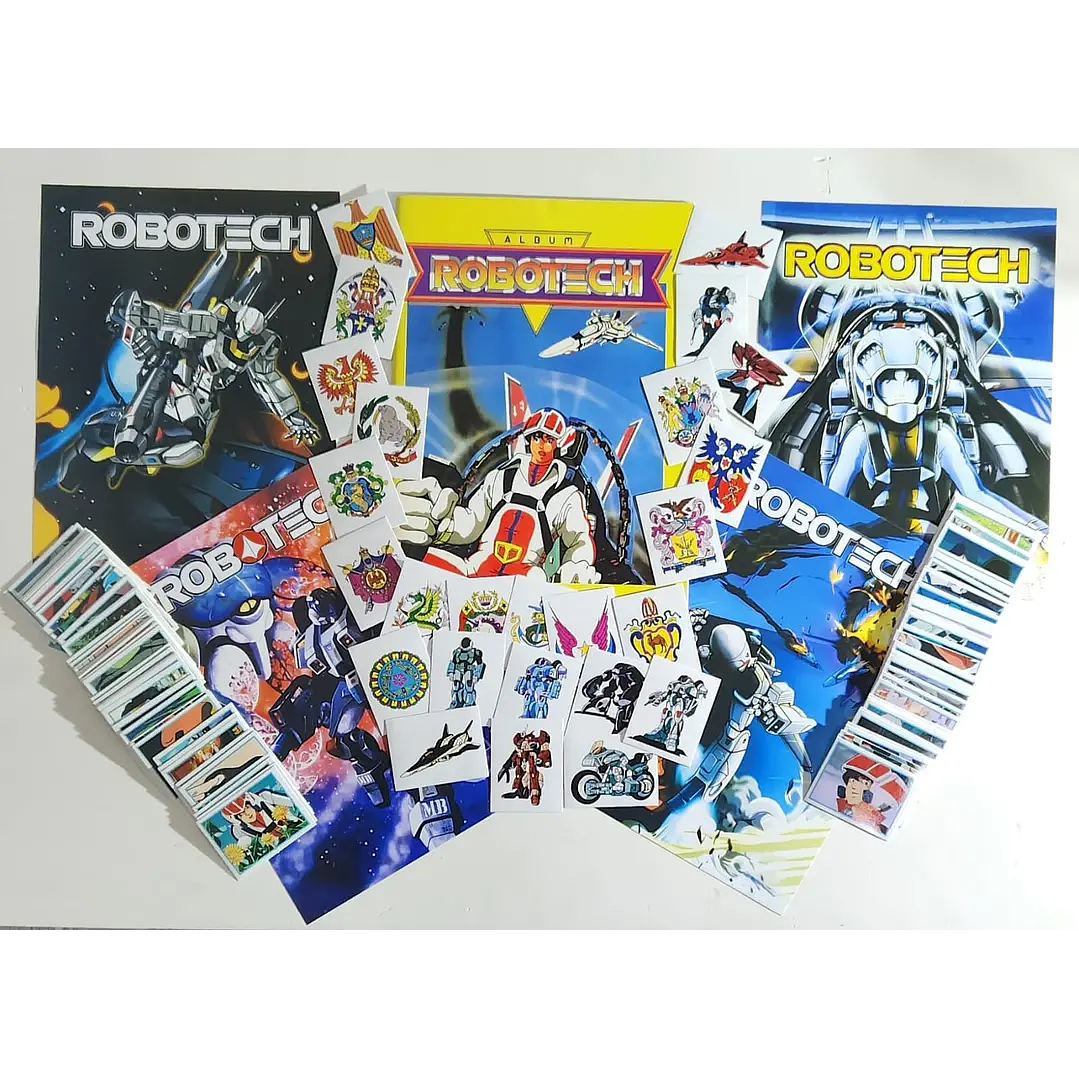 [X10] ALBUM ROBOTECH + SET COMPLETO DE SUS LAMINAS + EXTRAS  1