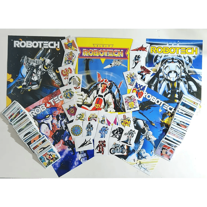 [X10] ALBUM ROBOTECH + SET COMPLETO DE SUS LAMINAS + EXTRAS  1