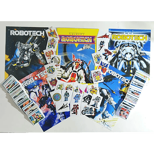 [X10] ALBUM ROBOTECH + SET COMPLETO DE SUS LAMINAS + EXTRAS 
