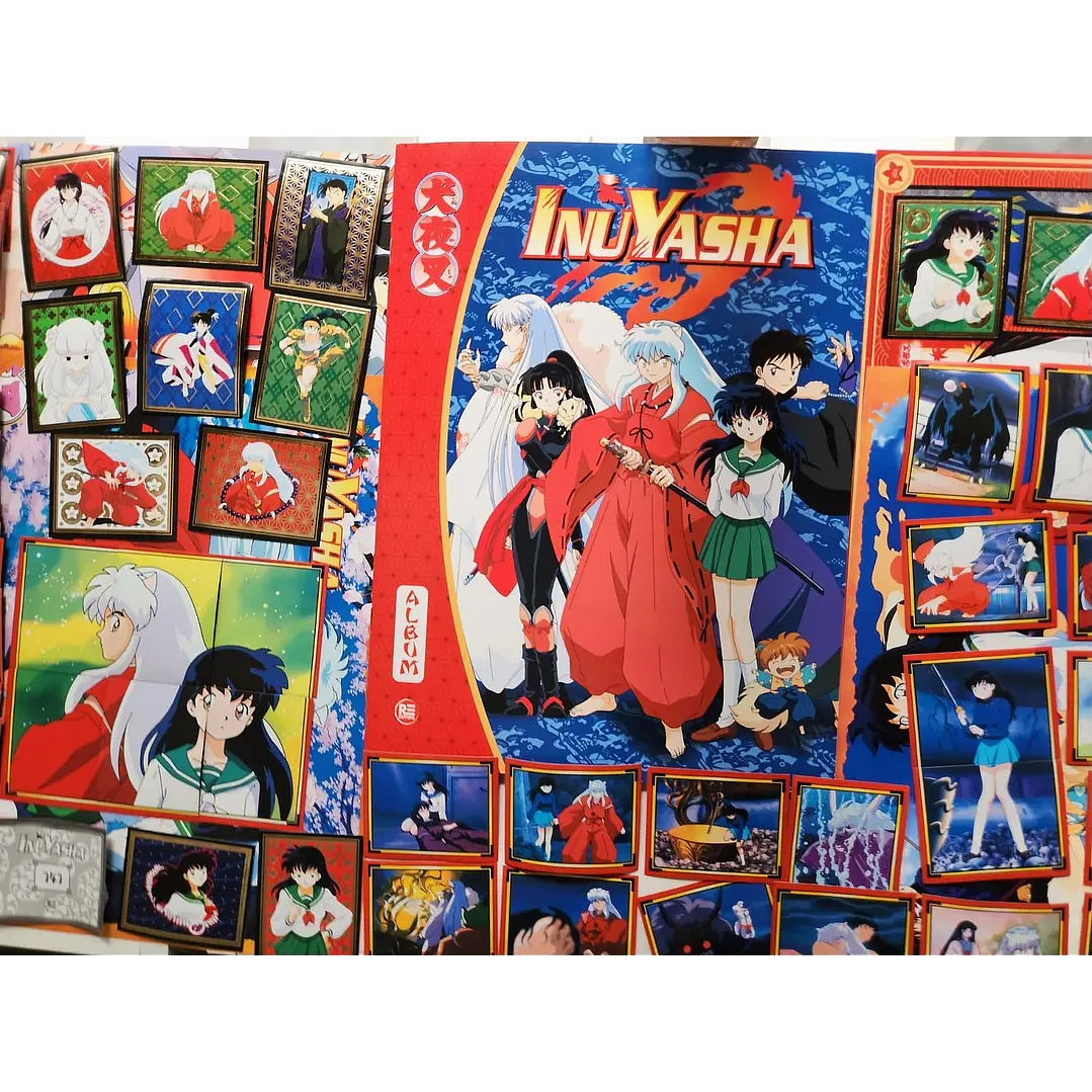 [X10] ALBUM INUYASHA + SET COMPLETO DE SUS LAMINAS + EXTRAS  1