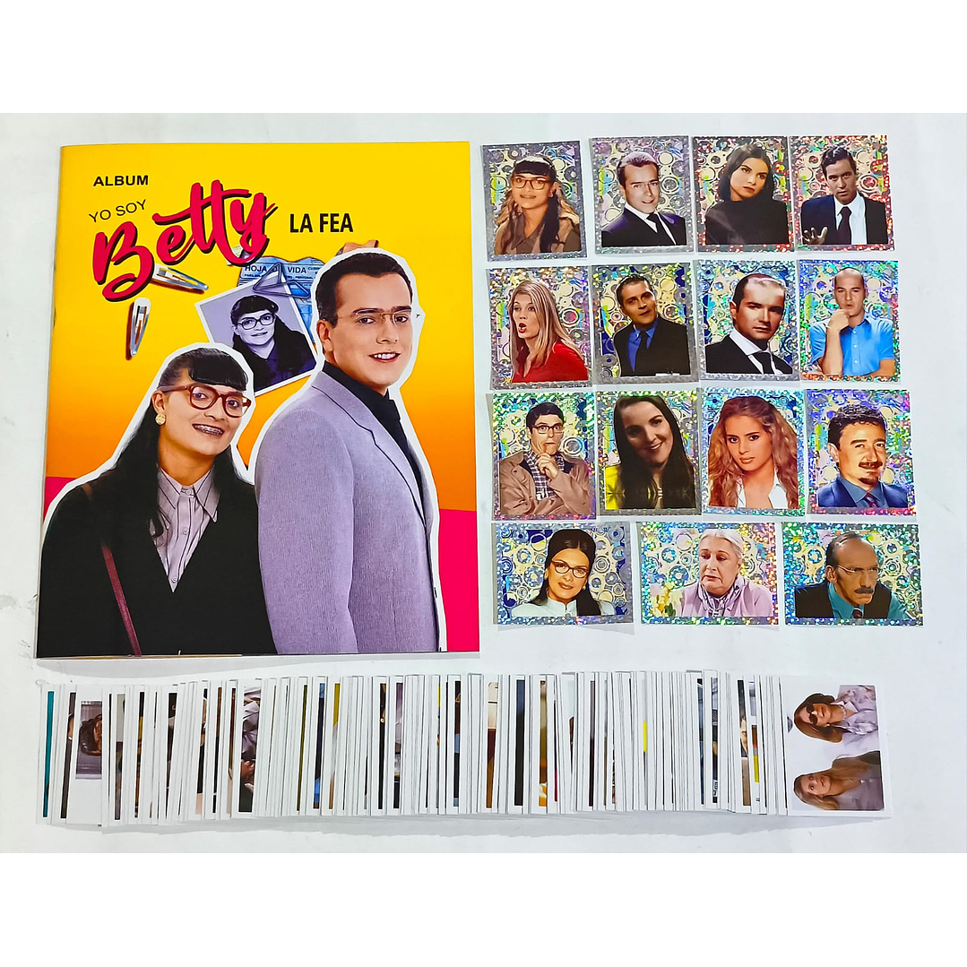  ÁLBUM BETTY LA FEA + SET DE TODAS SUS LAMINAS + EXTRAS 1