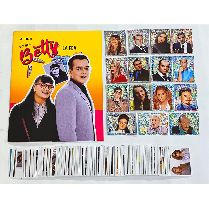  ÁLBUM BETTY LA FEA + SET DE TODAS SUS LAMINAS + EXTRAS 1