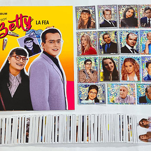  ÁLBUM BETTY LA FEA + SET DE TODAS SUS LAMINAS + EXTRAS