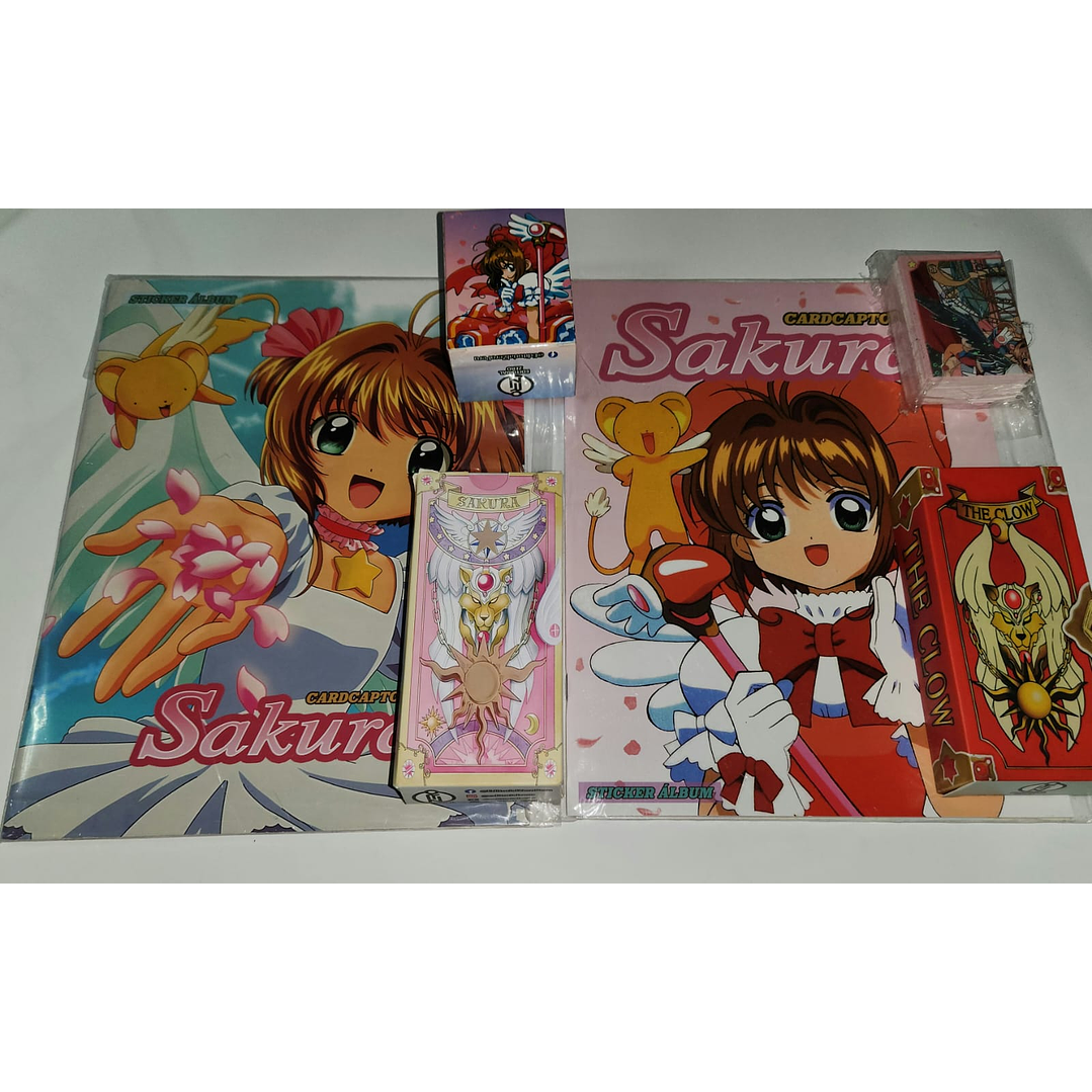 PACK ALBUM SAKURA 1 Y 2  + SETS DE LAMINASCOMPLETOS A PEGAR (editorial Zero) 1