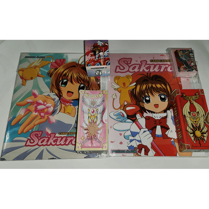 PACK ALBUM SAKURA 1 Y 2  + SETS DE LAMINASCOMPLETOS A PEGAR (editorial Zero) 1