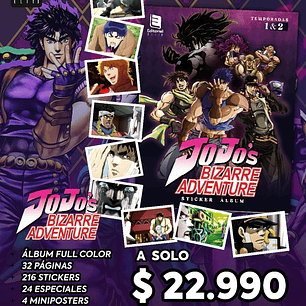 pre venta album  jojo´s coleccion completa para pegar 