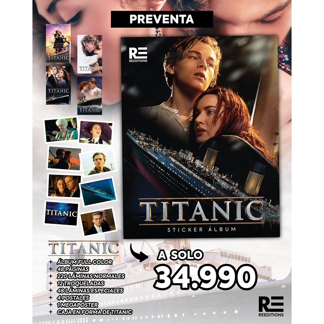 PREVENTA ALBUM TITANIC  1