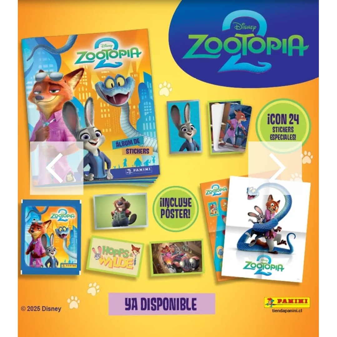 NUEVO ALBUM ZOOTOPIA 2 PANINI 1