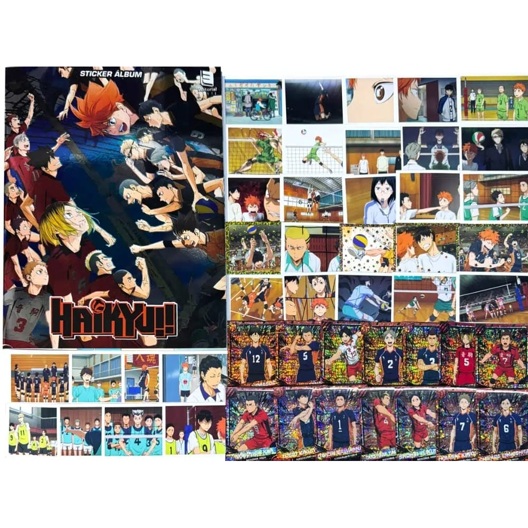 haikyu colección completa para pegar más extras de regalo 1