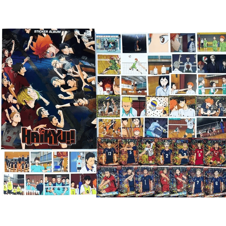 haikyu colección completa para pegar más extras de regalo 1