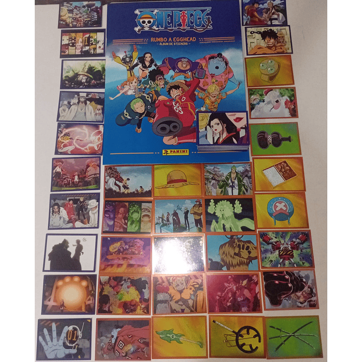  ALBUM TAPA BLANDA ONE PIECE 4 RUMBO A EGGHEAD COMPLETO A PEGAR 2
