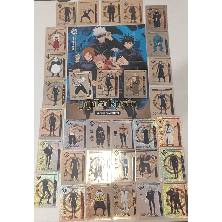 ALBUM JUJUTSU KAISEN COMPLETO A PEGAR NAVARRETE 1